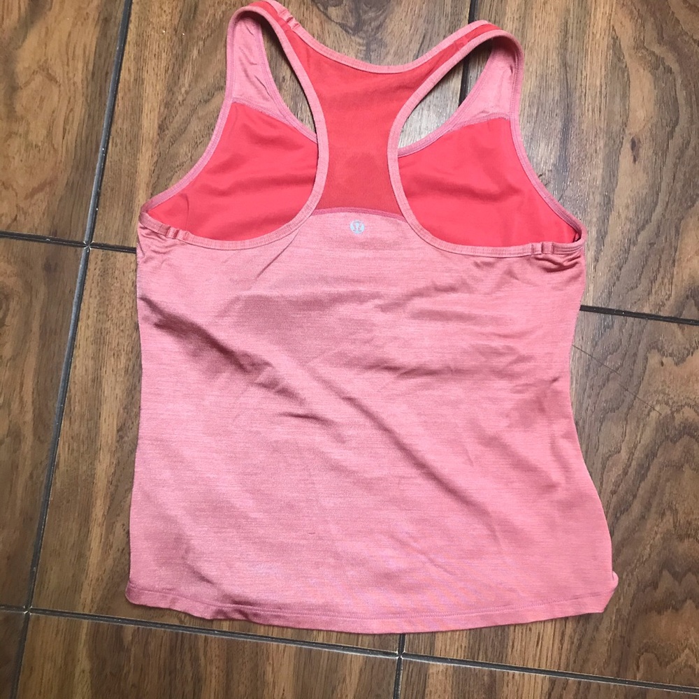 Lululemon Cool Racerback orange Material Luxtreme Size None - Picture 3 of 12